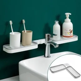 Багатофункціональна складна полиця для ванної кімнати Shower Rack (212)