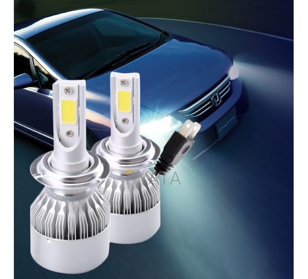Комплект автомобильных светодиодных LED ламп C6 H7 2 шт. (В)