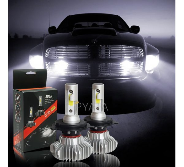 Світлодіодні LED лампи S9 H7 для автомобіля 60W COB 12000lm (259)