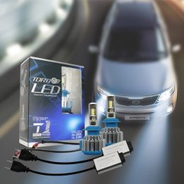 Светодиодные LED лампы TurboLed T1 H7 для автомобиля 6000K, 3500 Lm (259)