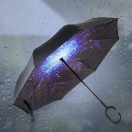 Зонт обратного сложения Up-Brella Космос, ветрозащитный