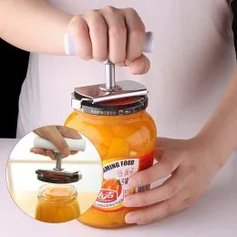 Открывашка для стеклянных банок и бутылок универсальная белая Can opener (225)