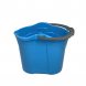 Відро пластикове для прибирання під швабру з двома носиками 14 л, Блакитне (DRK)