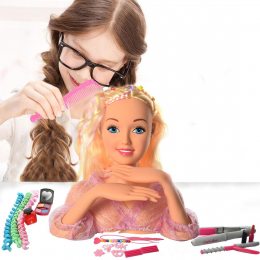 Лялька манекен DEFA для зачісок з косметикою та аксесуарами для дівчинки RL 8415, 23 см