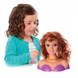 Ігровий набір для дівчинки лялька манекен для зачісок з аксесуарами 24х26х11см