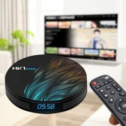 Приставка Смарт-ТВ HK1 MAX 4/64GB, 4К Android 9.0 (Smart TV Box) (259)