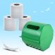 Тримач пластиковий для туалетного паперу настінний Зелений (DRK)