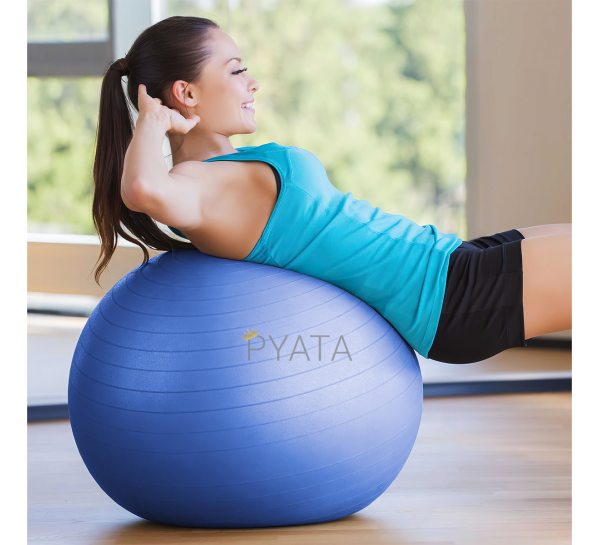 М'яч для фітнесу (фітбол) 75 см Yoga Ball Синій