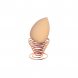 Спонж для макияжа Яйцо с металлической подставкой 6,5х4,5см, цвета в ассортименте (2049)