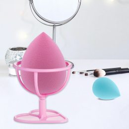 Спонж-яйцо для нанесения макияжа на подставке-ножке, цвета в ассортименте (2049)