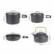 Туристичний набір посуду Cooking Set DS-500 алюмінієвий для походу зі сковородою (МА132)