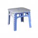 Стол складной  пластиковый Stark CL-001 50 см, Серо-синий  (DRK)