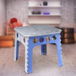 Стол складной  пластиковый Stark CL-001 50 см, Серо-синий  (DRK)