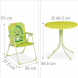 Дитячий набір меблів для пікніка складний стіл, 2 крісла, парасолька, алюмінієвий (222)