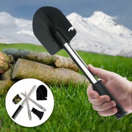 Лопата саперная туристическая 5в1: лопата, открывашка, пила, топор, нож
