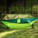 Подвесной нейлоновый туристический гамак с москитной сеткой и тентом, Зеленый (ARSH)