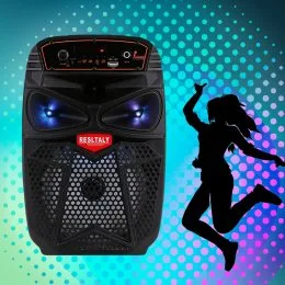 Функціональна портативна колонка DG-1055 200 Вт з FM-радіо, Чорна