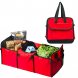 Трехсекционный органайзер - холодильник Trunk Organizer & Cooler в багажник авто, Красный (205)
