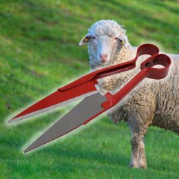 Металлические ножницы для стрижки овец, красные (31см) (JanS)
