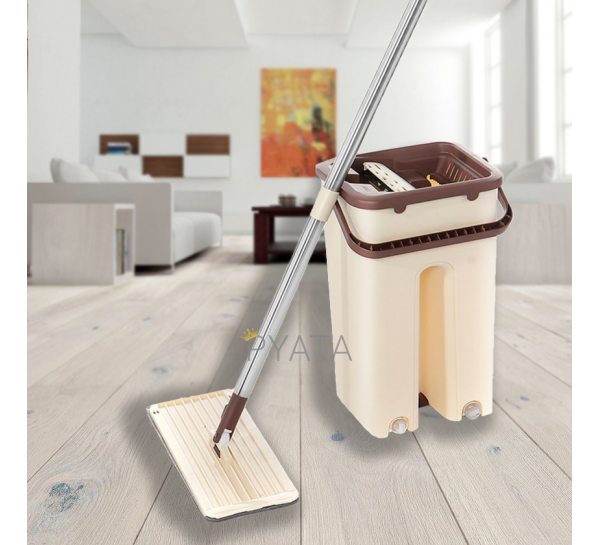 Набор швабра лентяйка с двухсекционным ведром Scratch Cleaning Mop 2 в 1 (на 3л)