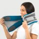Шейная дорожная подушка шарф Travel Pillow Plus, синяя