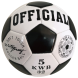 М'яч для гри у футбол MA-33, чорно-білий, 22 см (ARSH)