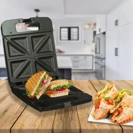 Електрична стаціонарна сендвічниця Domotec MS-7718, 1500 Вт