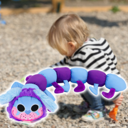 Детская мягкая игрушка Собачка-гусеница, Мопс Пи Джей из Poppy Playtime, 40 см