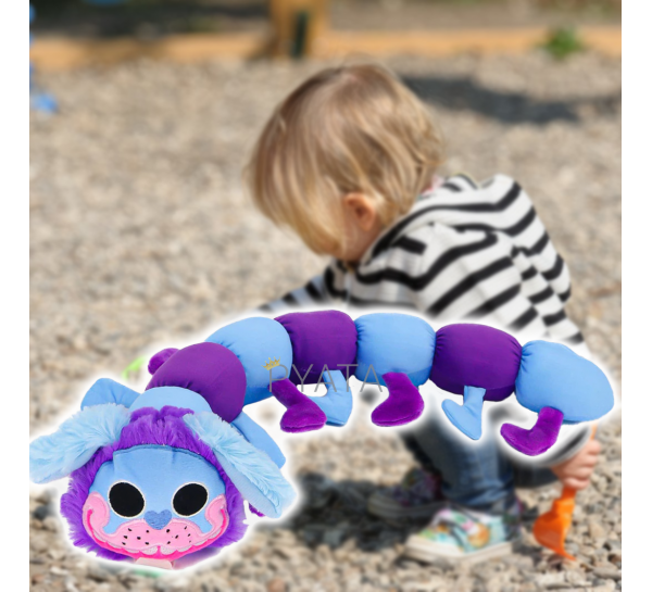 Дитяча м'яка іграшка Собачка-гусениця, Мопс Пі Джей з Poppy Playtime, 60 см