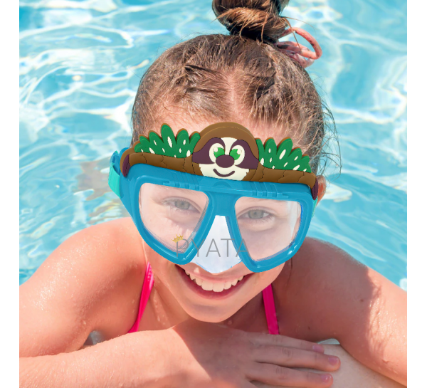 Детская маска для плавания Bestway 22064 «Ленивец», 3-8 лет
