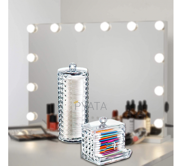 Комплект контейнеров BoxUp Diamond для ватных дисков, палочек, спонжей, 3 предмета (2339)