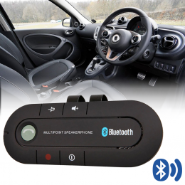 Автомобильная гарнитура спикерфон Lesko Hands Free Car Kit Bluetooth (205)