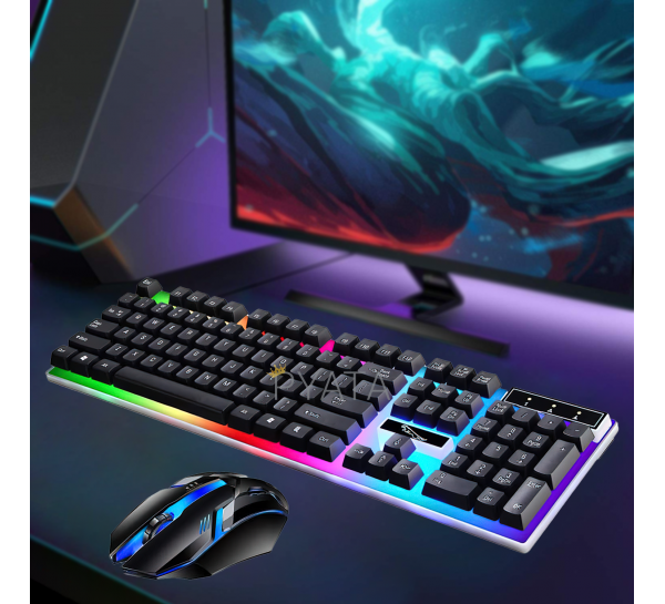 Комплект Gaming G21B, игровая мышь + клавиатура с RGB-подсветкой (205)