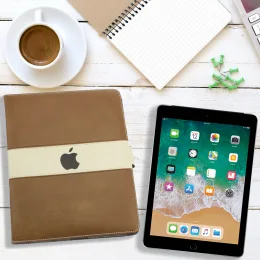 Чехол для планшетов для iPad 2/3/4 с логотипом Apple, заменитель кожи