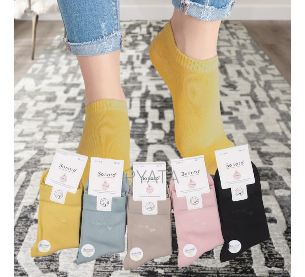 Жіночі шкарпетки Золото Y118-2, демісезонні (упаковка 10 шт; розмір 36-41)