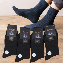 Чоловічі шкарпетки Золото N106-4, демісезонні (упаковка 10 шт; розмір 41-47)