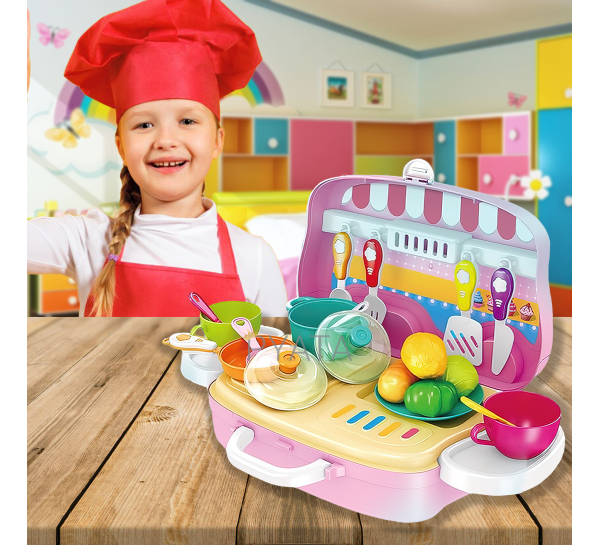Детский игровой набор повара Happy Chef, в пластиковой сумке-кейсе