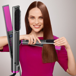 Керамическая плойка-выпрямитель для волос Hair Straightener 3in1 (212)