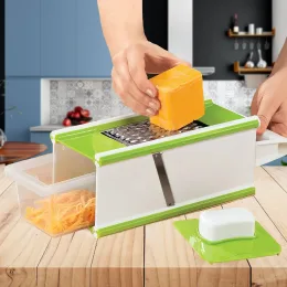 Тертка-овочерізка Multi Purpose Grater EL-2077 для овочів та фруктів, ручна, з контейнером (237)