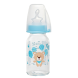 Стеклянная детская бутылочка для кормления NIP 35069, 125 мл, антиколиковая латексная соска, 0-6 месяцев, медленный поток (TK)
