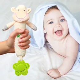 Игрушка пищалка BabyOno Веселая Овечка 606, с прорезывателем (SB)