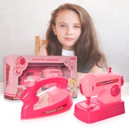 Интерактивная детская бытовая техника, утюг и швейная машинка "My home alliance" (IGR24) 6602-1 (В)