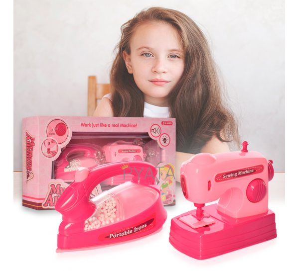 Интерактивная детская бытовая техника, утюг и швейная машинка "My home alliance" (IGR24) 6602-1 (В)