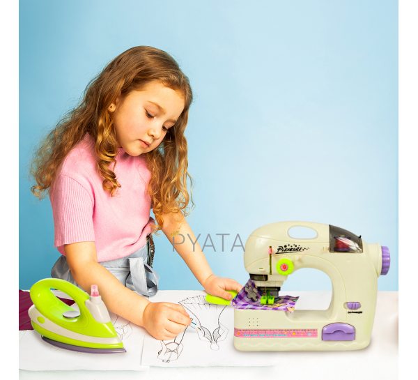 Детская швейная машинка, набор швеи с утюгом и аксессуарами "Dromader Sewing Machine" (IGR24) 6700A