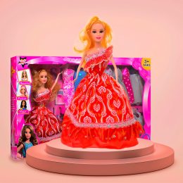 Кукла с платьями 18 шт. в коробке, микс цветов, подарочная упаковка (IGR24) SFD113A5