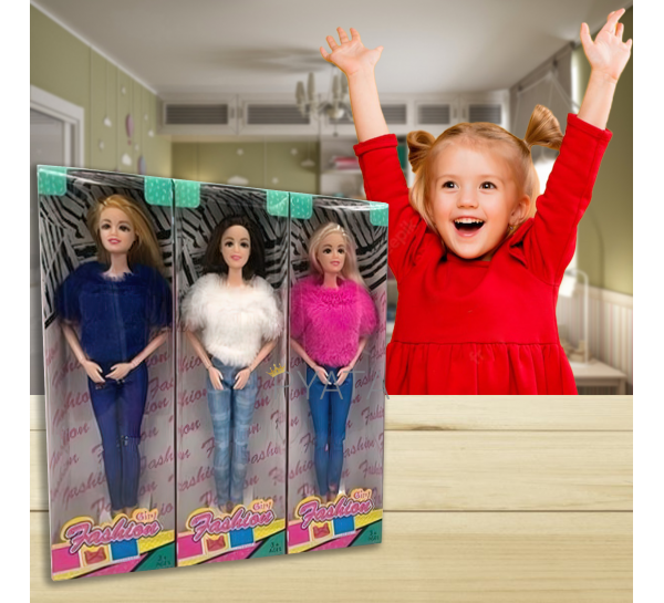Детская шарнирная кукла 3666-348 29см, в коробке, 3 вида (IGR24)