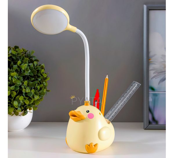 Детская настольная Led лампа "Утка" с отделением для канцтоваров, Duck Lamp светильник ночник (219)