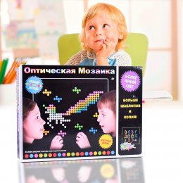 Оптическая мозаика "3D Magic Light Panel", ярко светящийся, 180 разноцветных фишек, планшет (212) 4236