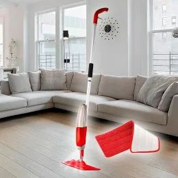 Умная швабра 3 в 1 с распылителем Healthy Spray Mop Deluxe, красный цвет