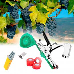 Комплект степлер садовый для подвязки растений "Master Tool" для подвязки винограда (запасной рем. комплект + 10 рул ленты + 10 000 скоб)